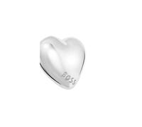 BOSS Boucles d’oreilles puces en forme de cœur en acier inoxydable - Style HONEY HEART, HB1580830 Couleur argentée pcs.