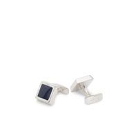 BOSS Boutons de manchette carrés en laiton avec insert en émail - Style B-FRANZISKO-CUF, 50541156 Bleu foncé pcs.