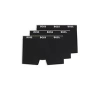 BOSS Boxer Brief 3P CO/EL Caleçon Boxeur, Noir 1, M (Lot de 3) Homme