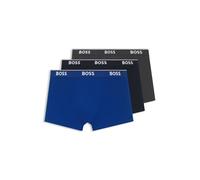 BOSS Boxer Brief 3P CO/EL Caleçon Boxeur, Open Blue487, XXL (Lot de 3) Homme