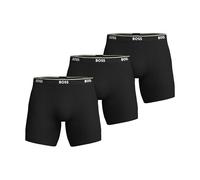 BOSS BoxerBrLong 3P Power, Short Boxer Homme, Black1, Black1, M