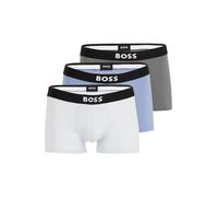 BOSS Boxers 'David Beckham' bleu clair / taupe / noir / blanc cassé, Taille M