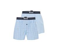 BOSS Boxers 'Nos' bleu fumé / bleu nuit / bleu clair / blanc, Taille S
