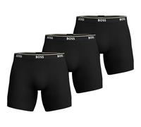 BOSS Lot de 3 boxers Power Long Homme Noir Taille M