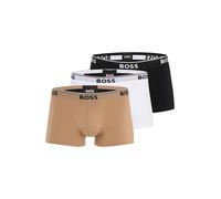 BOSS Boxers 'Power' beige foncé / gris clair / noir / blanc, Taille S