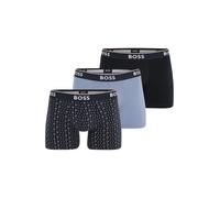 BOSS Boxers 'Power Des' marine / bleu clair / marron / blanc, Taille L