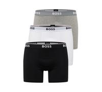 BOSS Boxer Power - Lot de 3 Coton/Élasthanne assortis Gris/Noir/Blanc Taille L Homme