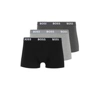 Boxer BOSS Power Logo noir gris foncé gris clair (3 unités) - L