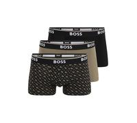 Boxer BOSS Power Desig noir beige (3 unités) - M