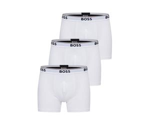 BOSS Boxers 'Power' marron / gris argenté / noir / blanc, Taille L
