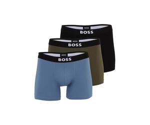 BOSS Boxers saphir / taupe / noir, Taille M