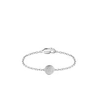 BOSS Bracelet argenté avec médaillon à monogramme Double B - Style DOUBLE B COIN, HB1580763 Couleur argentée M