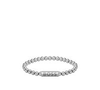 BOSS Bracelet chaîne argentée avec fermoir à logo - Style SPHERE, HB1580658 Couleur argentée M