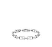 BOSS Bracelet chaîne brossée et lisse - Style KODE CHAIN, HB1580727 Couleur argentée M