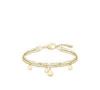 BOSS Bracelet doré trois couches avec breloques gouttelettes - Style SELENA, HB1580768 Couleur dorée pcs.