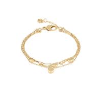 BOSS Bracelet doré trois couches avec breloques gouttelettes - Style SELENA, HB1580768 Couleur dorée pcs.