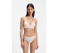 BOSS Brassière haut de gamme en dentelle à plis en tulle - Style TRIANGLE_BLOSSOM, 50556193 Rose clair S