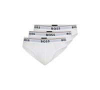 BOSS Brief 3P CO/EL Slips, Blanc 100, XL (Lot de 3) Homme