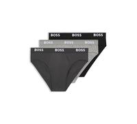 BOSS Brief 3P CO/EL Slips, Open Grey61, L (Lot de 3) Homme