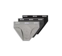 Hugo Boss - Slip homme Brief 3P CO/EL - Open Grey61 - XXL - Lot de 3