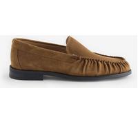 BOSS Brown Lycia Moccasin Leather Loafers Brown EU 38 (UK 5)