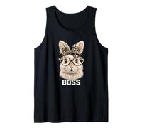 Boss Bunny Nœud et Lunettes léopard Débardeur
