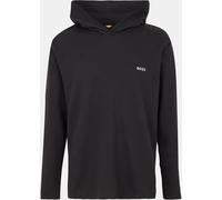 Boss Bw Waffle Hoodie, Texture Design Noir 001 2X Grand. Male