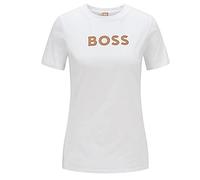 BOSS C_ elogo_5 T-Shirt, Blanc 100, L Femme