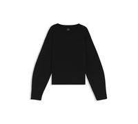 Boss C_fenne Pull tricoté pour Femme, Noir, L