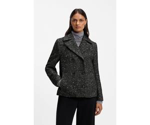 BOSS Caban Regular en tissu texturé - Style Caraza2, 50571294 Gris sombre 44
