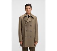 BOSS Caban Slim en laine et cachemire - Style H-Hyde-Pcoat-254, 50551081 Brun chiné 58