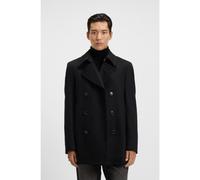 BOSS Caban Slim en laine et cachemire - Style H-Hyde-Pcoat-254, 50551081 Noir 56