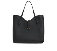 BOSS Cabas en cuir grainé avec garnitures en métal doré - Style Lidney Tote, 50542066 Noir pcs.