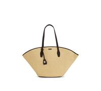 BOSS Cabas en raphia avec finitions en cuir - Style NUMAH MAXI Tote RF, 50563844 Beige pcs.