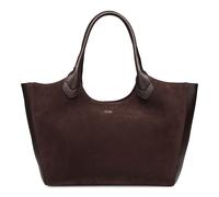 BOSS Cuir sac à épaule sac shopper Lenah Tote Dark Purple brun