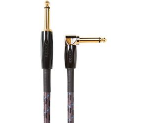BOSS Câble d'instrument de qualité studio BIC-10A, connecteurs droit vers coudé en jack 1/4 de pouce, longueur de 3 m