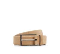 BOSS Ceinture en cuir suédé avec logo et boucle couleur acier - Style Calindo_Sz35_sd, 50470776 Beige 90