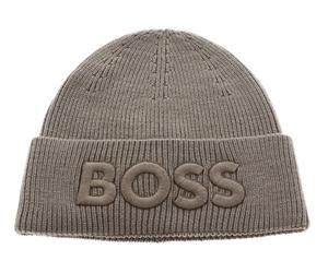 BOSS Cap Afox Beanie Open Green Taupe