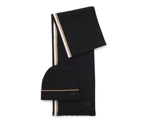 BOSS cap écharpe Henzo Set Black noir