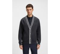 BOSS Cardigan à coupe décontractée et à rayures contrastées - Style Sardigan GOC, 50543472 Bleu foncé XXXL