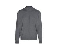 BOSS Cardigan zippé en laine vierge avec logo brodé - Style Balonso-L, 50476347 Gris XL