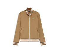 BOSS Cardigan d’équitation avec fermeture éclair et finitions à rayures - Style AVA FUNCTIONAL CARDIGAN, B7W1202 Beige L