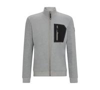 BOSS Cardigan d’équitation avec poche-poitrine zippée - Style SAM FUNCTION CARDIGAN, B4M1201 Gris XXL