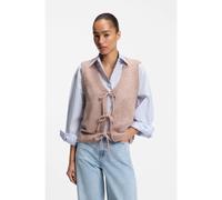BOSS Cardigan en fil italien à nouer devant - Style C_Frig, 50566869 Rose clair XL