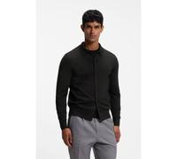 BOSS Cardigan en laine vierge à col polo - Style H-Helbert, 50570634 Noir XXL
