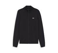BOSS Cardigan en Maille De Coton À Logo Contrastant