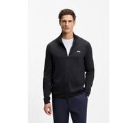 BOSS Cardigan en maille de coton à logo contrastant - Style KN_Ever-X FZ, 50553778 Bleu foncé S