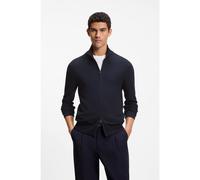 BOSS Cardigan en maille de coton à structure diagonale - Style H-Loretti, 50565500 Bleu foncé XXXL
