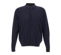Boss - Cardigan H-Helbert - Homme - Pulls - Bleu - Taille: 2XL