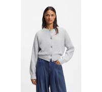 BOSS Cardigan Regular avec surpiqûres ajourées - Style C_Fernard, 50554605 Gris chiné XL